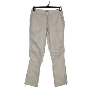 Alpine‎ Design Hike Pants Womens S Off White Elastic Waist Straight Leg NEW